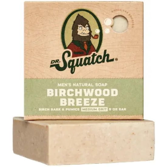 DR. SQUATCH Men's All Natural Bar Soap - Brichwood Breeze - 5oz image {4}