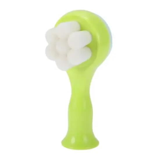 Unique Bargains Soft PBT Fiber Hair Cleansing Brush Big Plum Blossom 5.12"x2.28" 1 Pc image {4}