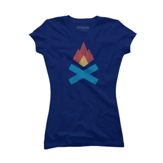 Junior's Design By Humans Campfire By elcorette T-Shirt image {7}