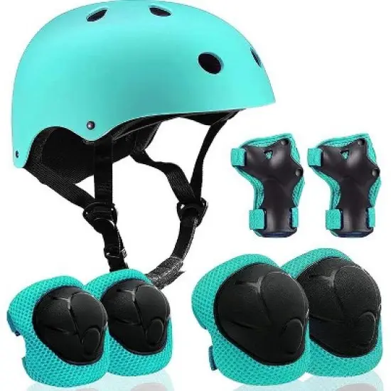Evita Adjustable Helmet for Ages 5-16 Kids with Elbow Knee Wrist Pads image {5}