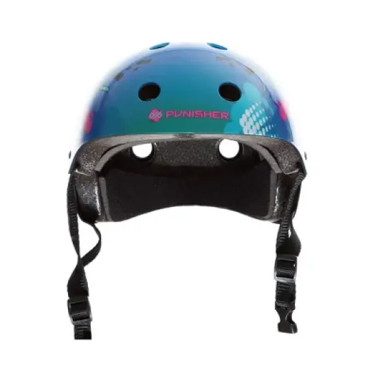 Punisher Skateboards Anime Multi-Sport Skateboard Helmet 11-vent Size Medium, Blue image {1}