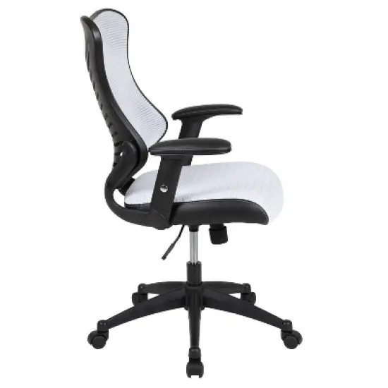 Flash Furniture High Back Designer Mesh Executive Swivel Ergonomic Office Chair with Adjustable Arms image {11}