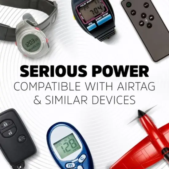 Energizer 2032 Batteries 2pk - Lithium Coin Battery: Household, Silver, Single-Use image {4}