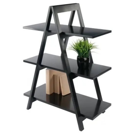 38.39" Aaron A Frame Shelf - Black - Winsome image {7}