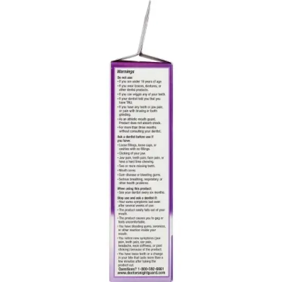 The Doctors Advanced Comfort Night Guard for Nighttime Teeth Grinding - 1ct Guard with Storage Case image {8}