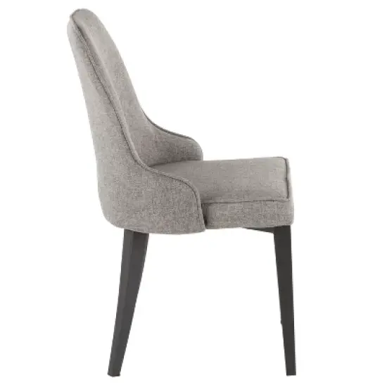 Set of 2 Nueva Contemporary Dining Accent Chair Gray - LumiSource image {2}