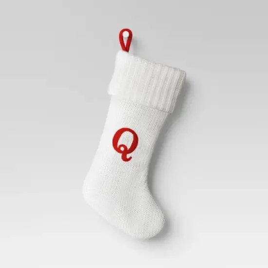 Knit Monogram Christmas Stocking White - Wondershop&trade; image {19}