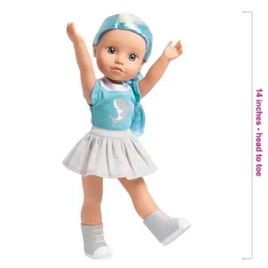 Adora Be Bright Doll Melissa - Shark, Hair Color Changes in The Sun, for Kids Age 3+ image {3}