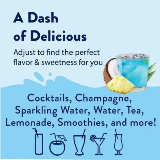 Jordan's Skinny Mixes Mermaid Sugar Free Fruit Flavored Water Enhancer Syrup for Drink Mix Iced Tea Lemonade and More - 25.4 fl oz image {5}