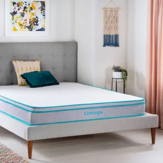 Linenspa Essentials 8" Spring & Memory Foam Hybrid Mattress image {2}