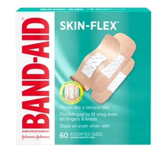 Band-Aid Skin-Flex Assorted Sizes Adhesive Bandages - 60ct image {8}