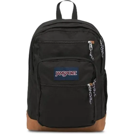 Cool Backpack, with 15-inch Laptop Sleeve - Large Computer Bag Rucksack with 2 Compartments, Ergonomic Straps, Black image {9}