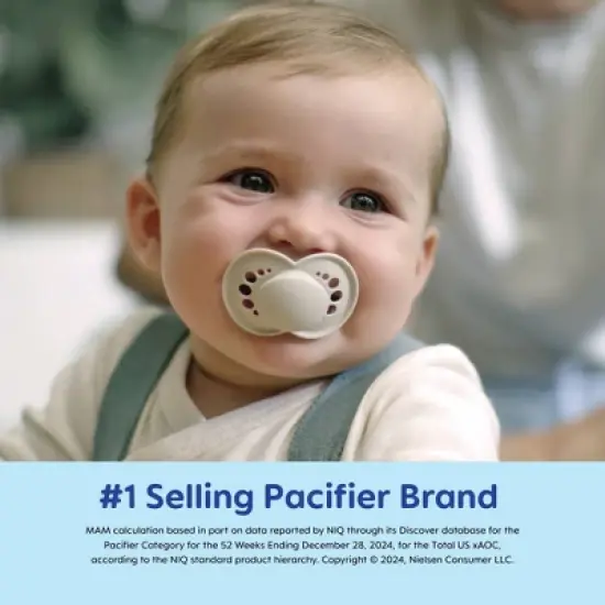 MAM Matte Original Deco Pacifier - 6+ Months - Girl - 2pc image {2}