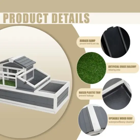 Racxily Tortoise Habitat Indoor & Outdoor image {2}