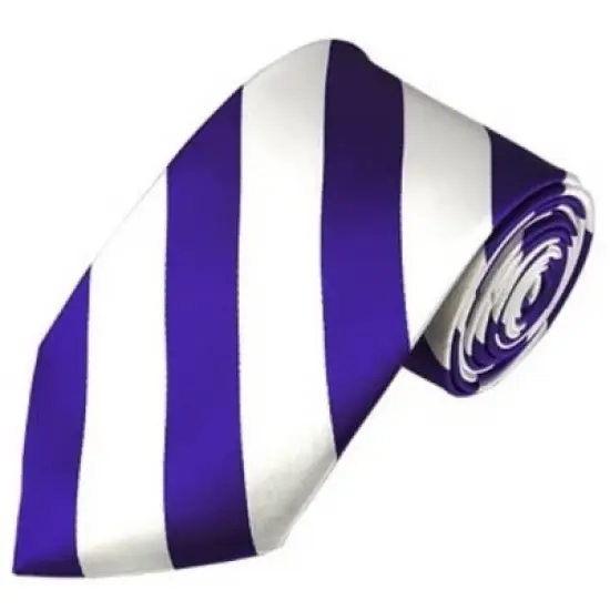 Men's 3.25 W And 58 L Inch With 0.75 Inch Stripe Width College Stripe Woven Necktie image {4}