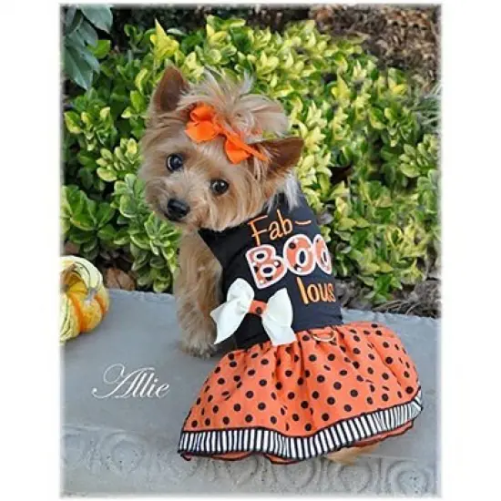 DOGGIE DESIGN Holiday Dog Harness Halloween Dress image {1}