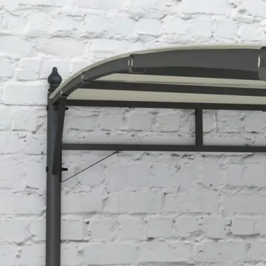 Resenkos Outdoor Garden Gazebo, Sunshade Gazebo Canopy,10' x 13' Outdoor Pergola Gazebo, Garden Sun Shade Shelter with Metal Frame, Cream White image {4}