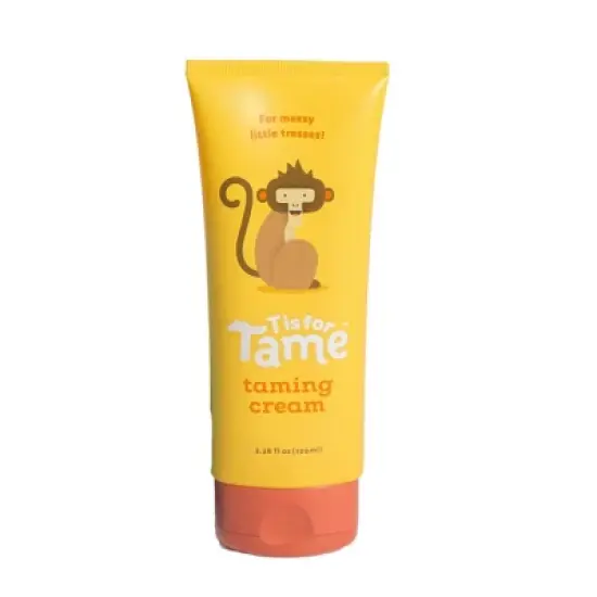 T is for Tame &ndash; Hair Taming Cream for Kids, Natural Anti-Frizz & Flyaway Control, Smooths Bed Head and Curls, Safe for Babies and Toddlers, 3.38 fl oz image {8}