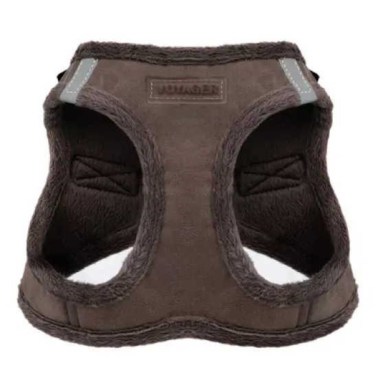 Voyager Step-In Plush Dog Harness for Small and Medium Dogs, Suede Plush, Chocolate, S image {4}