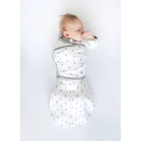 SwaddleDesigns Omni Swaddle Sack Swaddle Wrap - White - S - 0-3 Months image {5}