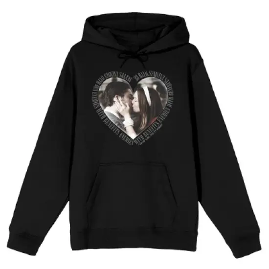 Gossip Girl Chuck and Blair Kiss Men's Black Sweatshirt image {6}