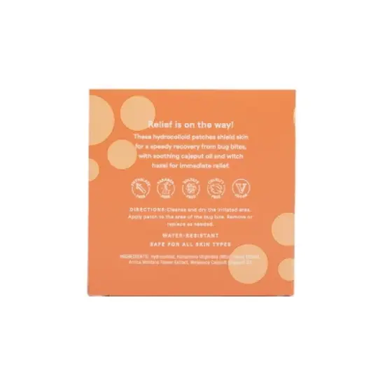 Kinfield Water-Resistant Instant Bug Bite Relief Anti-Itch Treatment Clear Patches image {1}