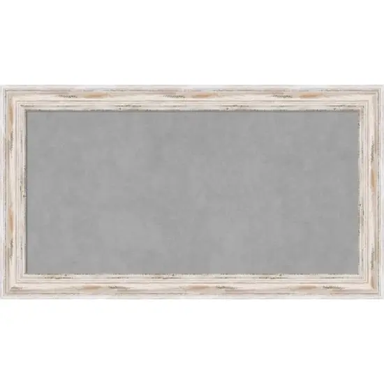 Amanti Art Alexandria White Wash Narrow Framed Magnetic Board 27 x 15 in. image {5}