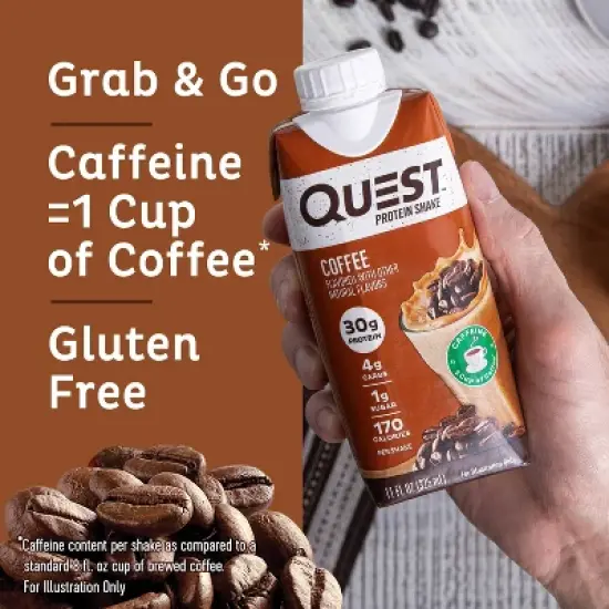 Quest Nutrition Ready To Drink Protein Shake - Coffee - 4ct image {7}