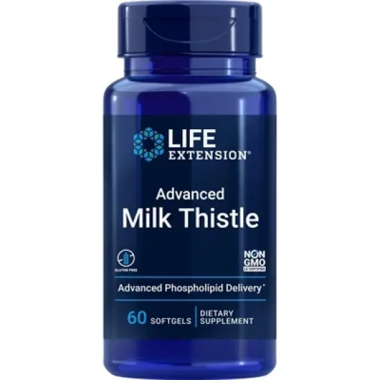 European Milk Thistle Advanced Phopholipid Delivery by Life Extension  -  60 Softgel image {2}