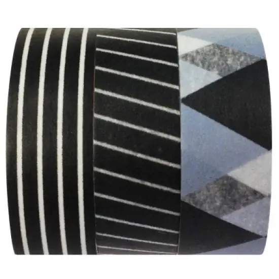 Tuxedo Japanese Washi Masking Tape (Set of 3) image {3}