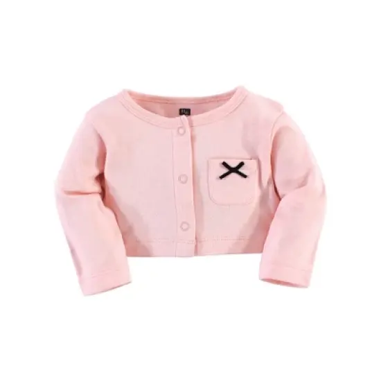 Hudson Baby Infant and Toddler Girl Cotton Dress and Cardigan Set, Modern Rainbow image {4}