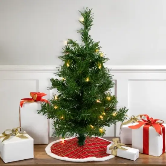 Northlight Pre-Lit Medium Royal Pine Artificial Christmas Tree - 2' - Clear Lights image {1}