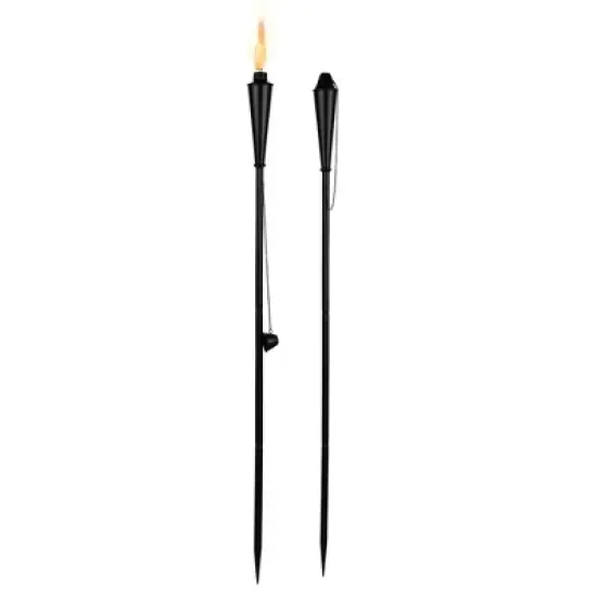 BIRDROCK HOME 4pk Mallorca Torches - Black image {2}