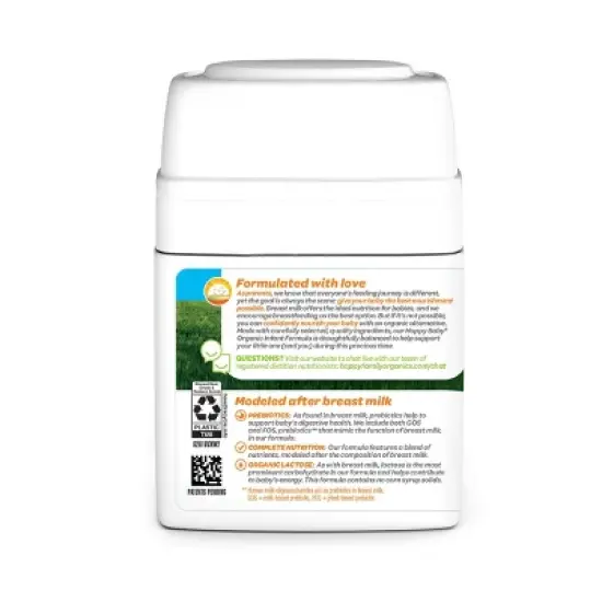 HappyBaby Organic Powder Infant Formula - 21oz image {4}