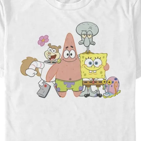 Men's SpongeBob SquarePants Squad Friends T-Shirt image {1}