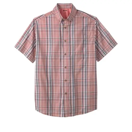 KingSize Men's Big & Tall Short Sleeve Wrinkle Resistant Sport Shirt image {5}