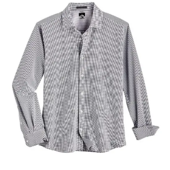 Storm Creek Men's Windowpane Influcencer Eco Woven Long Sleeve Shirt image {1}