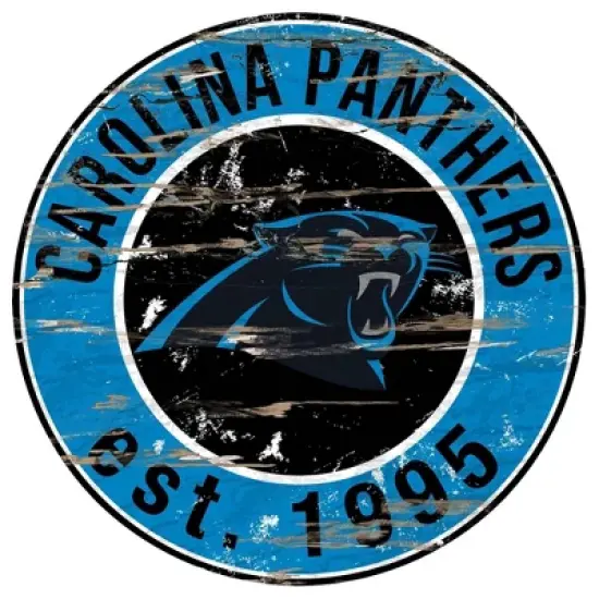 NFL Carolina Panthers Established 12" Circular Sign image {1}
