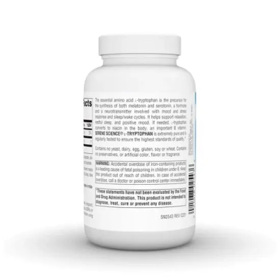 L-Tryptophan 500mg by Source Naturals, Inc.  -  120 Capsule image {2}