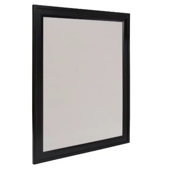 Bosc Framed Gray Linen Fabric Pinboard - DesignOvation image {1}