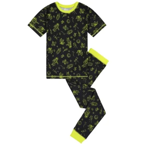 Sleep On It Boys Space Man Super Soft Snug Fit 2-Piece Pajama Sleep Set image {8}