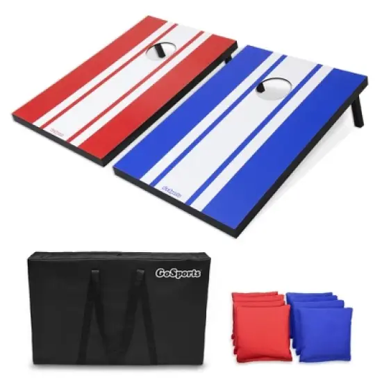 GoSports Classic Cornhole Set  Includes 8 Bean Bags, Travel Case and Game Rules (Choice of style) image {1}