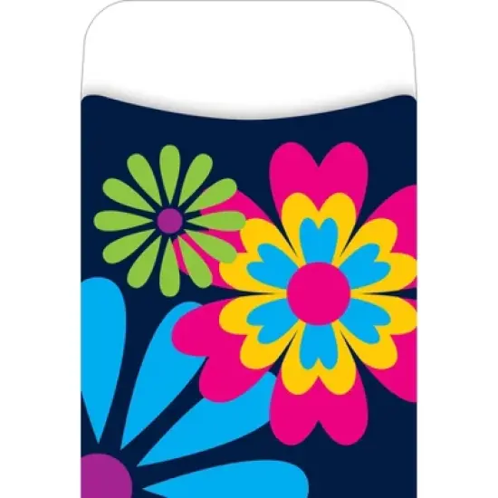 3pk 30ea Happy and Bright Peel & Stick Library Pockets - Barker Creek: Aqua Pocket Chart, School Charts, Teaching Aid image {2}