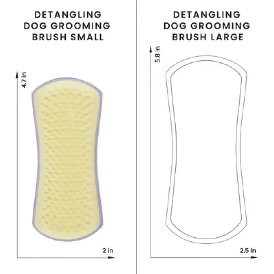 Pet Teezer Small Dog Grooming Brush - Lilac Purple image {8}