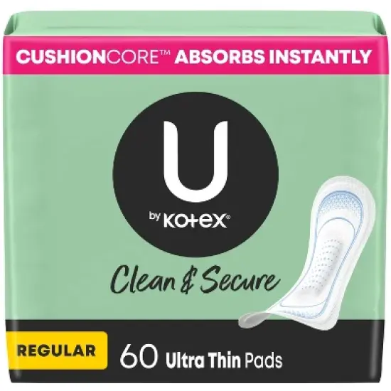 U by Kotex Clean & Secure Regular Ultra-Thin Maxi Pads image {12}