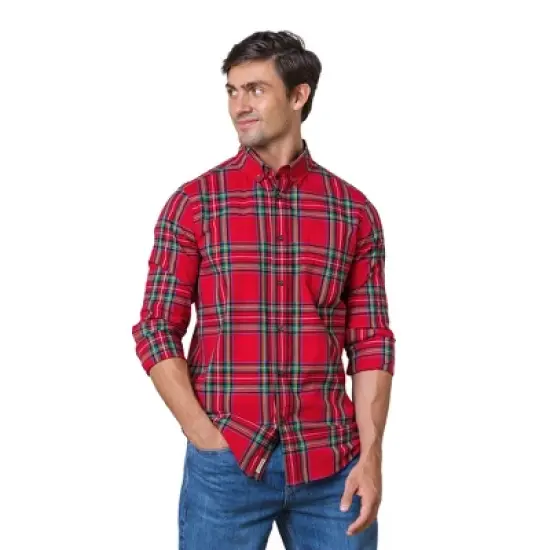 Hope & Henry Mens' Long Sleeve Stretch Poplin Button Down Shirt image {6}