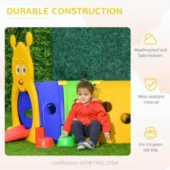 Baofuwish Caterpillar Tunnel for Kids, Outdoor Indoor Climb and Crawl Through, Play Equipment for Toddler 3-6 Year Old image {2}