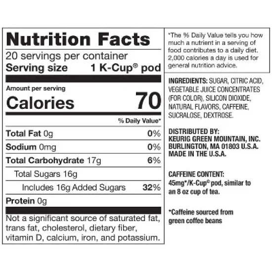 The Original Donut Shop Iced Refreshers Mango Dragonfruit Lemonade Keurig K-Cup Pods - 20ct image {12}