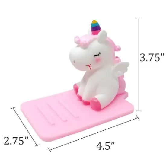 Wrapables Novelty Unicorn Hands Free Phone Stand (Set of 2) image {10}