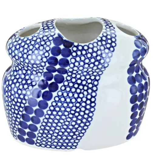 Blue Rose Polish Pottery 2115 Zaklady Toothbrush Holder image {5}